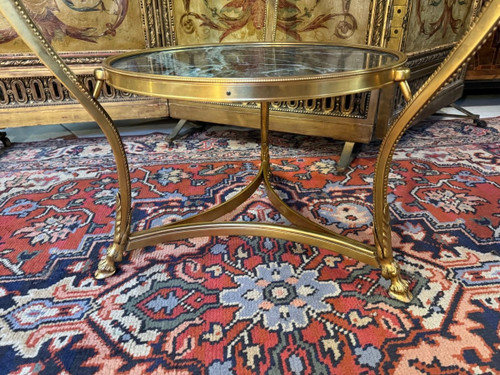 GILDED BRONZE GUERIDON TRIPOD TABLE
