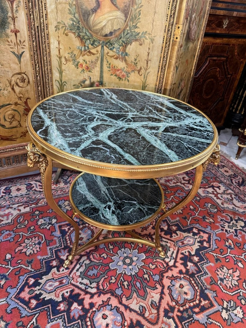 GILDED BRONZE GUERIDON TRIPOD TABLE