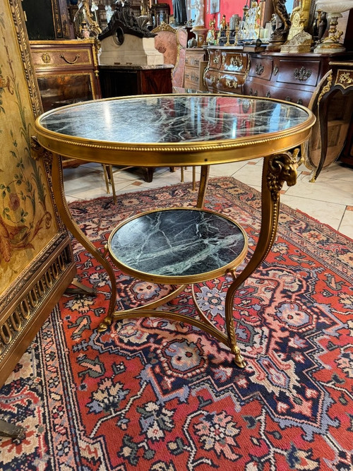 GILDED BRONZE GUERIDON TRIPOD TABLE