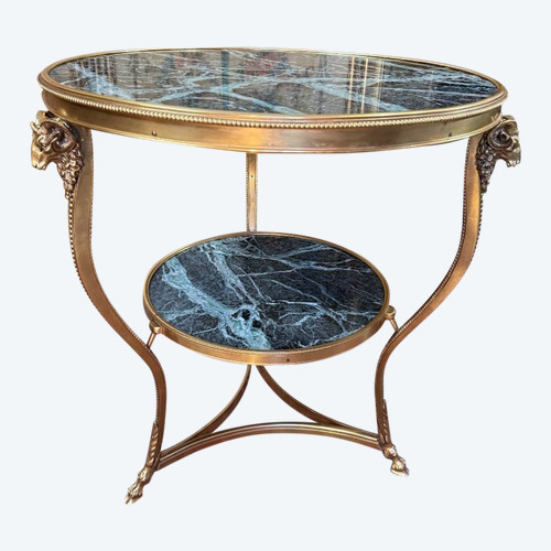 GILDED BRONZE GUERIDON TRIPOD TABLE