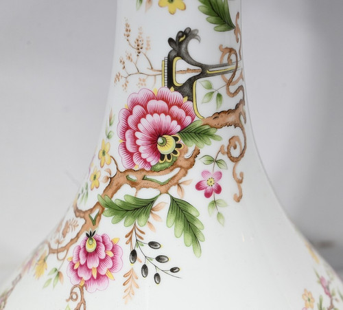 Paire de Lampes à Pétrole électrifiées, style Napoléon III – Milieu XXe
