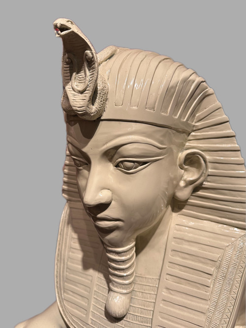 Paire De Sphinx En Bronze émaillé 