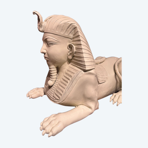 Paire De Sphinx En Bronze émaillé 