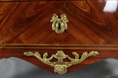  Commode Transition En Marqueterie XVIIIème