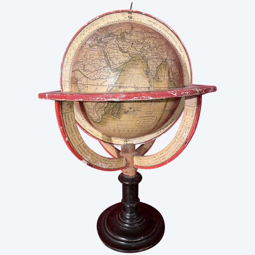 Globe drawn up by Félix Delamarche in 1835