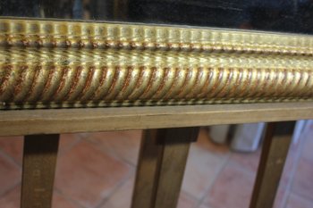 Old restoration mirror golden rectangle