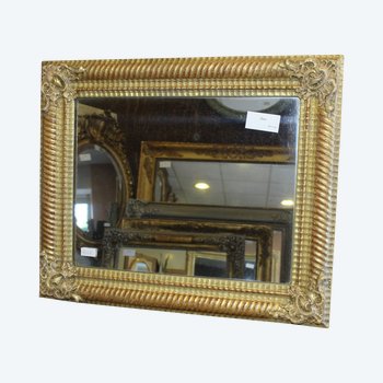 Old restoration mirror golden rectangle