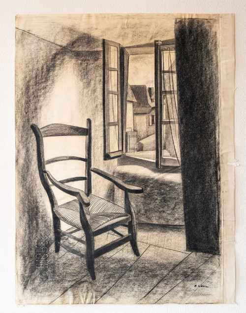  Yvonne Latil Dessin La Chaise