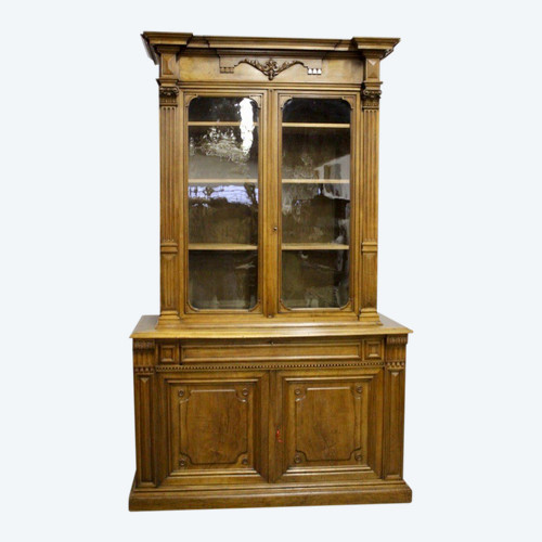 Libreria in noce della fine del XIX secolo
