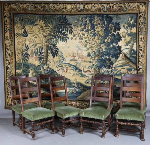 Suite Von Acht Stühlen Louis XIII Epoche XVIII