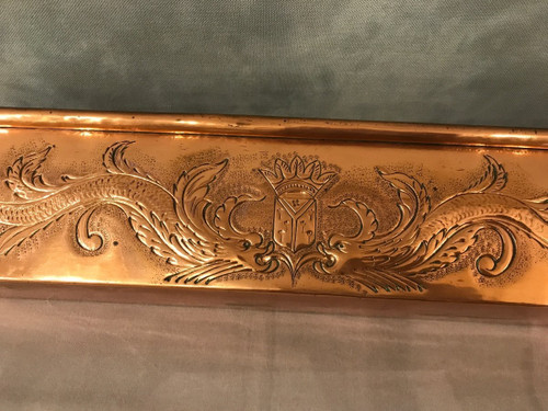 Hübsche Fischdose , Blumenkasten aus Kupfer aus dem späten 18.