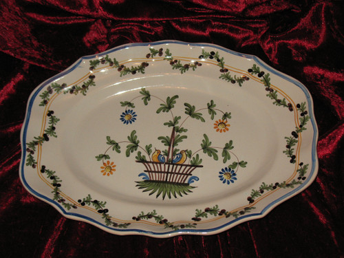Regional earthenware collection plates and dishes various origins 7 pieces