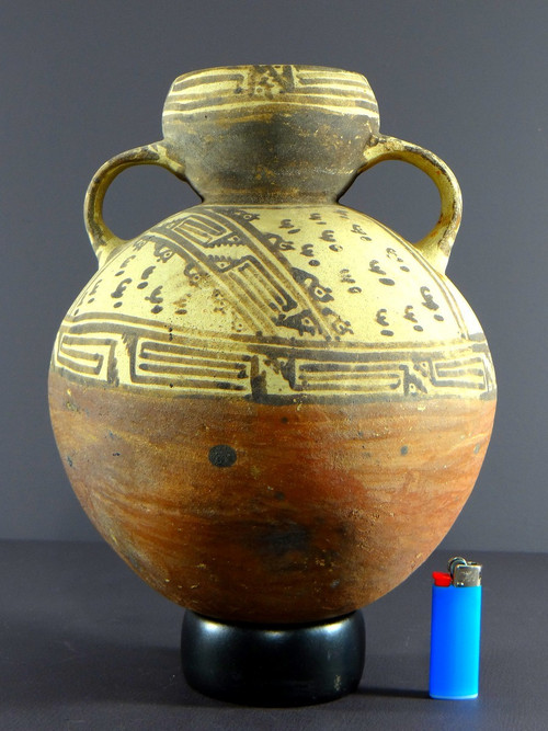 Pérou, Fours De Chançay, Fin Du XIXème Siècle, Huaco à Double Anse Et à La Panse Ventrue .