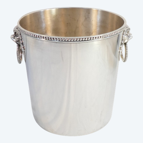 ERCUIS Champagne bucket in silver-plated metal