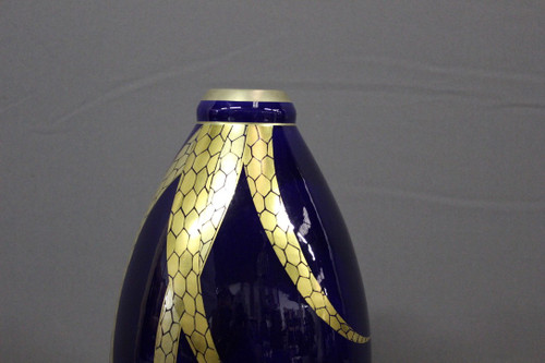 Grand Vase En Porcelaine d'époque  Art Déco Par Pinon Heuzé