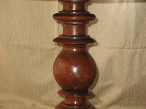 Octagonal inlaid pedestal table in the Charles X style 19th century