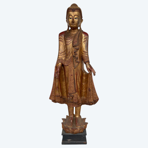 Grande Buddha Mandalay Birmania 165 cm XX secolo