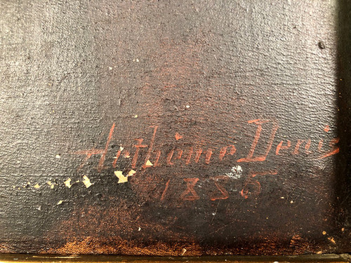 Artheme Denis, Porträt einer jungen Frau. Öl auf Leinwand, signiert und datiert 1885.