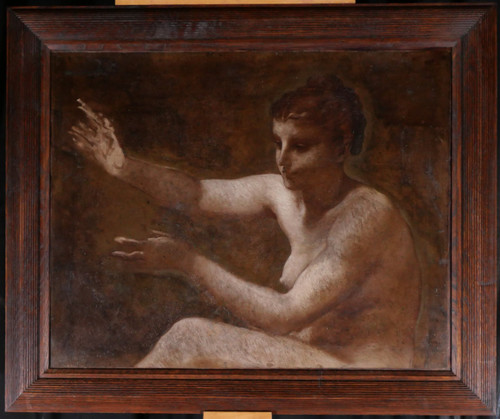 Pierre-Victor GALLAND 1822-1892 Study of a woman for the Figure of Industry for the Paris City Hall
