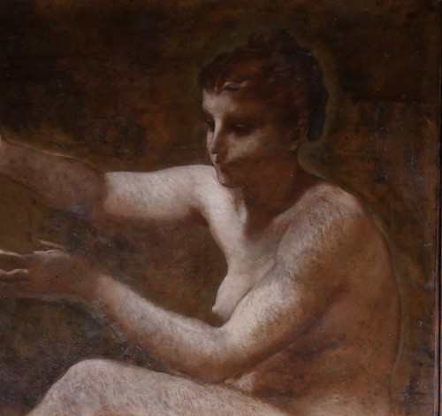 Pierre-Victor GALLAND 1822-1892 Study of a woman for the Figure of Industry for the Paris City Hall