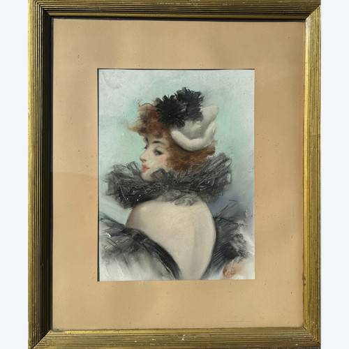 Jean De Paleologue - Dit Pal (1855-1942) - Elegant Mit Boa