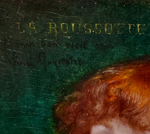 Ecole Française De La Fin Du 19ème Siècle - La Roussotte, Signé