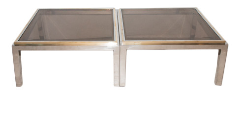 Paar Jean Charles Sofa-Endstücke 60-70er Jahre