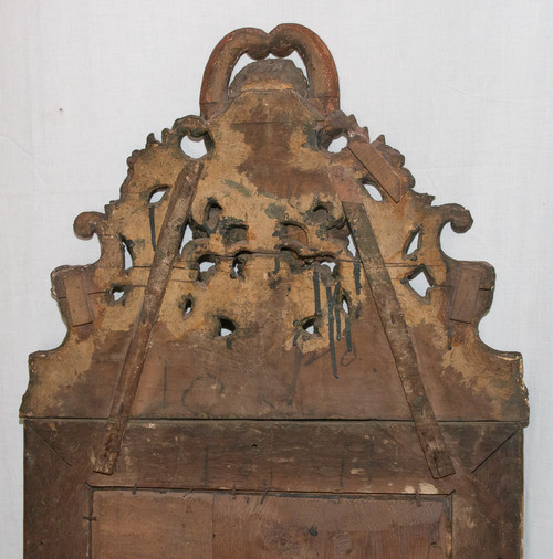 Miroir En Bois Sculpté Et Doré Époque Régence Circa 1720