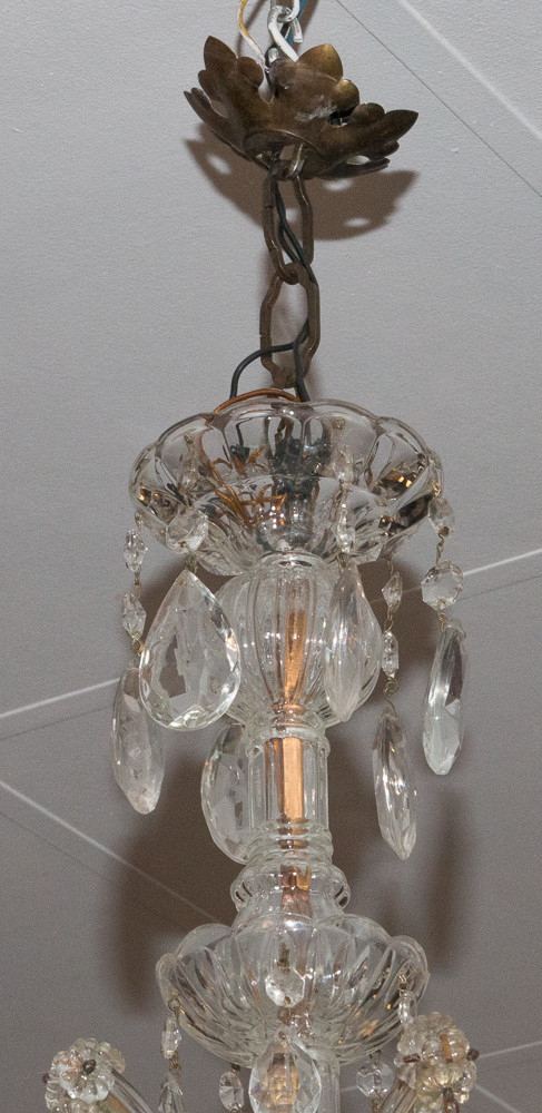 Marie-Thèrese Chandelier In Bohemian Crystal 1950s