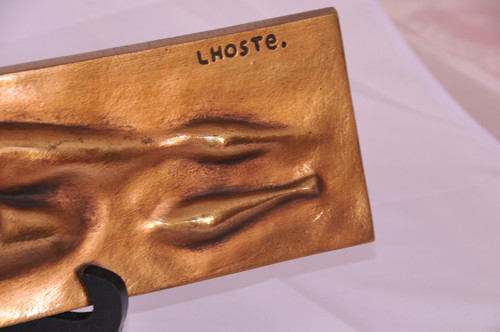 Claude LHOSTE, nuotatore con targa di bronzo