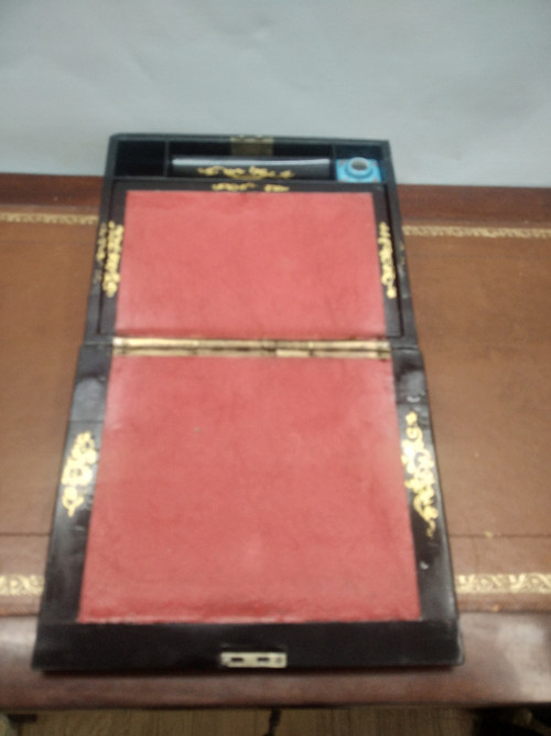 Papier-mâché writing case
