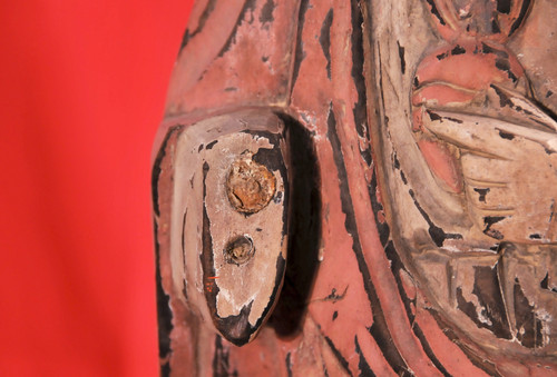 CUORE SACRO in legno, XIX secolo