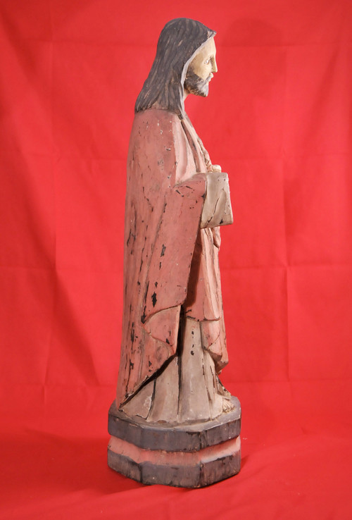 CUORE SACRO in legno, XIX secolo