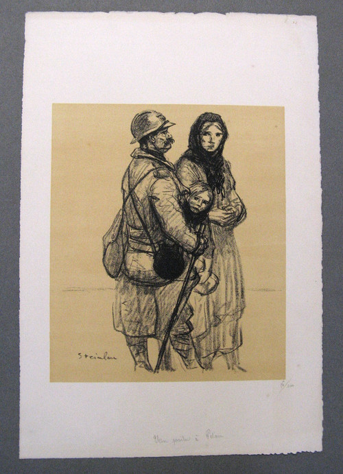 8 Lithographies 1915 Les Meurtrissures De La Grande Guerre. Théophile Alexandre Steinlen.