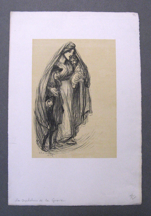 8 Lithographies 1915 Les Meurtrissures De La Grande Guerre. Théophile Alexandre Steinlen.