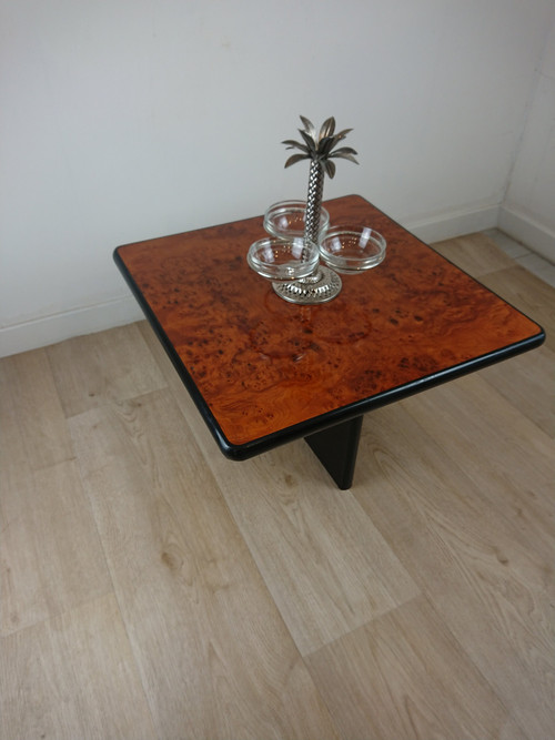 Table basse bois de loupe 