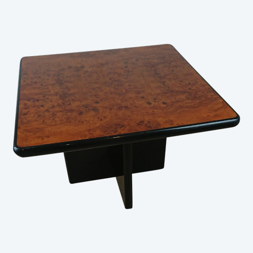 Table basse bois de loupe 