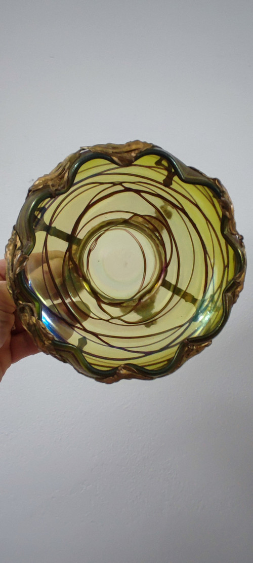 Beautiful art nouveau cut.jugendstil.loetz. Kralik.