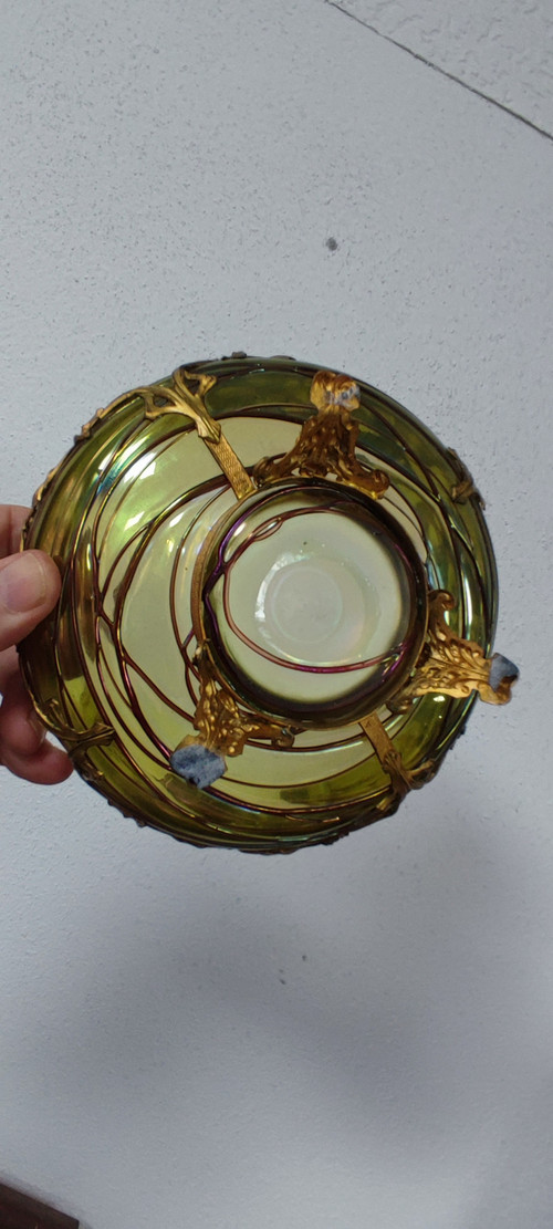 Beautiful art nouveau cut.jugendstil.loetz. Kralik.