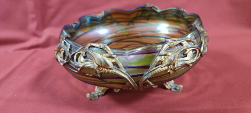 Beautiful art nouveau cut.jugendstil.loetz. Kralik.