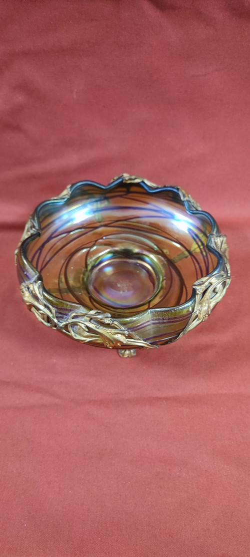Beautiful art nouveau cut.jugendstil.loetz. Kralik.