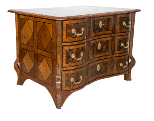 Commode Mazarine En Marqueterie Époque Louis XIV 