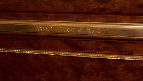 Large Cylinder Desk with Box Stamped André Aucoc, Circa 1890