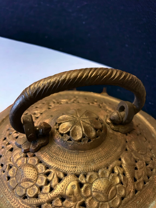 Ancient “Jali Paan dan”, betel box, India.