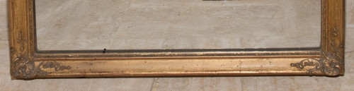 Trumeau In Wood And Golden Stucco, Restoration Period