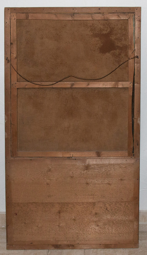 Trumeau In Wood And Golden Stucco, Restoration Period
