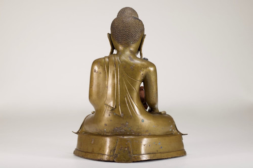 Buddha Shakyamuni in bronzo birmano, XIX secolo.