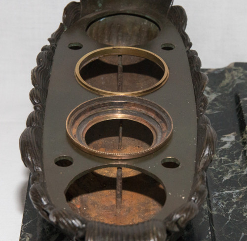 Calamaio In Bronzo Periodo Restauro 1820/1830 Circa