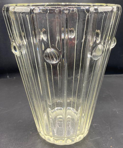 MOLDED GLASS VASE