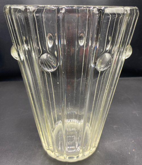 MOLDED GLASS VASE